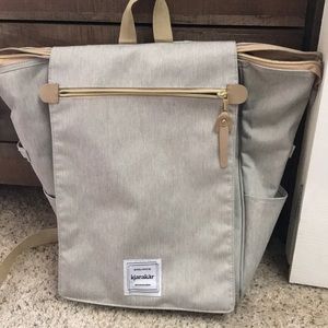 Grey backpack